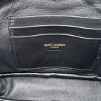 Saint Laurent Monogram Camera Lou Mini Matelasse Black Leather Cross Body Bag