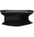 Saint Laurent Monogram Kate Crossbody Paillette Embellished Black Suede Leather Shoulder Bag