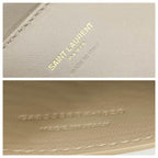 Saint Laurent Monogram Kate Crossbody Soft Medium Reversible Ysl Monogram Beige Leather Shoulder Bag