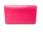 Saint Laurent Monogram Kate Grain De Poudre Medium Satchel Lipstick Fuchsia Pink Leather Shoulder Bag