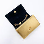 Saint Laurent Monogram Kate Metallic Calfskin Small Classic Tassel Satchel Gold Leather Shoulder Bag