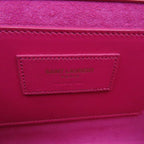 Saint Laurent Monogram Kate Smooth Medium Classic Tassel Fuchsia Pink Calfskin Leather Shoulder Bag