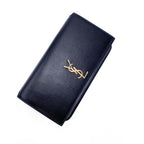Saint Laurent Monogram Kate Ysl Phone Holder with Strap In Smooth Black Leather Cross Body Bag