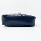 Saint Laurent Monogram Lou Camera Calfskin Matelasse Black Leather Cross Body Bag