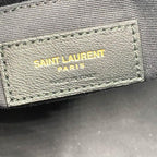 Saint Laurent Monogram Lou Camera Calfskin Matelasse Black Leather Cross Body Bag