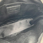 Saint Laurent Monogram Lou Camera Calfskin Matelasse Black Patent Leather Cross Body Bag