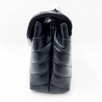 Saint Laurent Monogram Loulou Calfskin Y Quilted Monogram Small Chain Satchel Black Leather Shoulder Bag