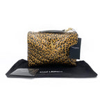 Saint Laurent Monogram Loulou Calfskin Y Quilted Monogram Small Chain Satchel Leopard Black Leather Shoulder Bag