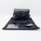 Saint Laurent Monogram Loulou Crossbody Toy Black Leather Shoulder Bag