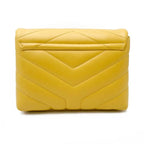 Saint Laurent Monogram Loulou Crossbody Toy Monogram Yellow Leather Shoulder Bag