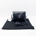 Saint Laurent Monogram Loulou Crossbody Toy Quilted Black Leather Shoulder Bag