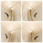 Saint Laurent Monogram Loulou Quilted Monogram Large Shopper Nude Powder Beige Calfskin Leather Tote