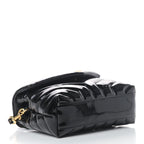 Saint Laurent Monogram Loulou Quilted Monogram Toy Black Patent Leather Cross Body Bag