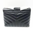 Saint Laurent Monogram Loulou Small Monogram 2020 Black Leather Shoulder Bag