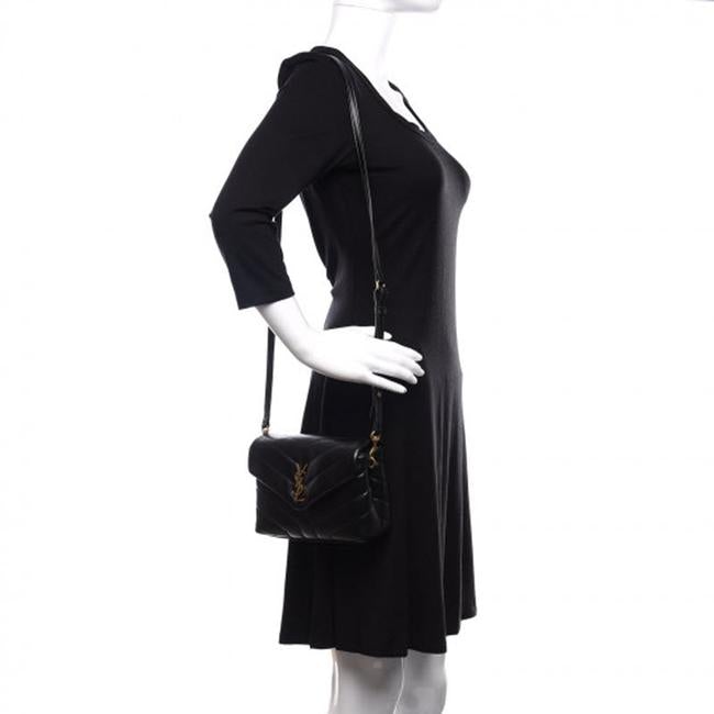 Saint Laurent Monogram Loulou Toy Quilted Black Cross Body Bag