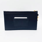 Saint Laurent Monogram Matelasse Pouch Black Leather Clutch