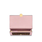 Louis Vuitton FLORE CHAIN WALLET Rose Ballerine Pink